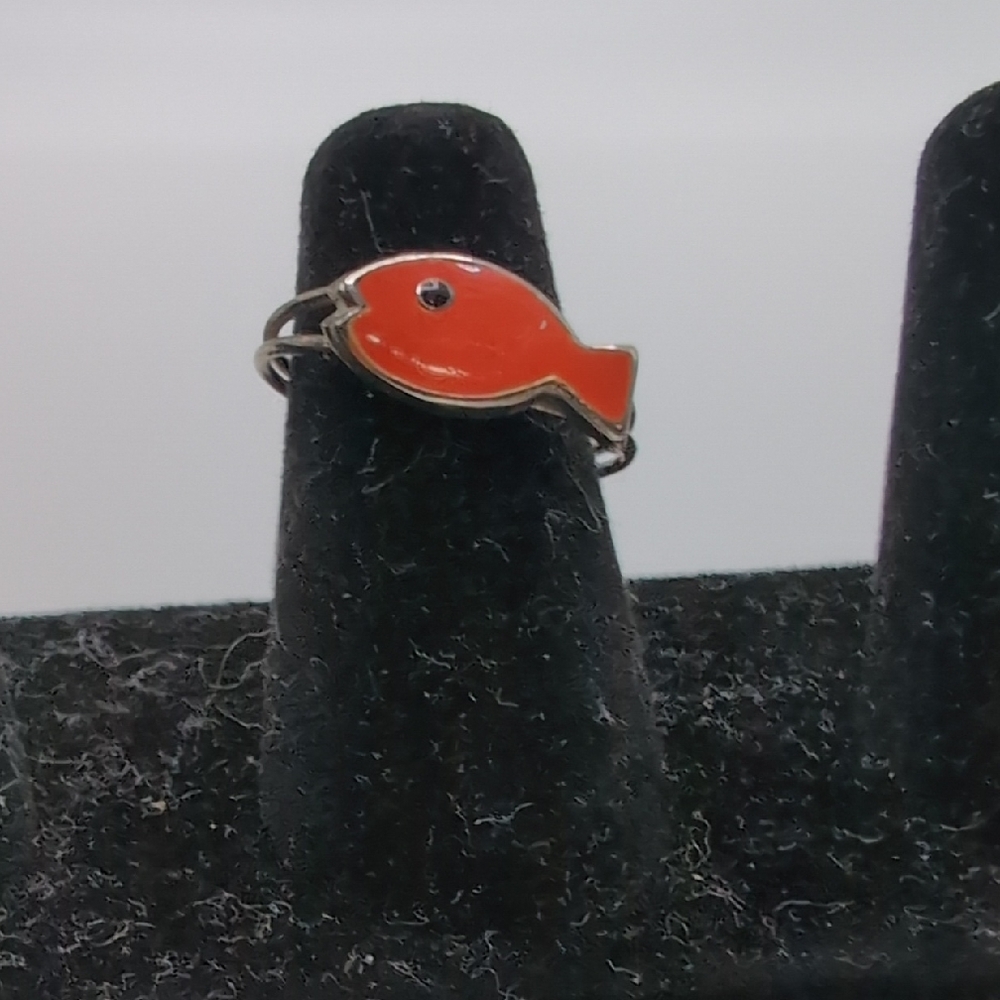 Orange Fish-Shaped Ring